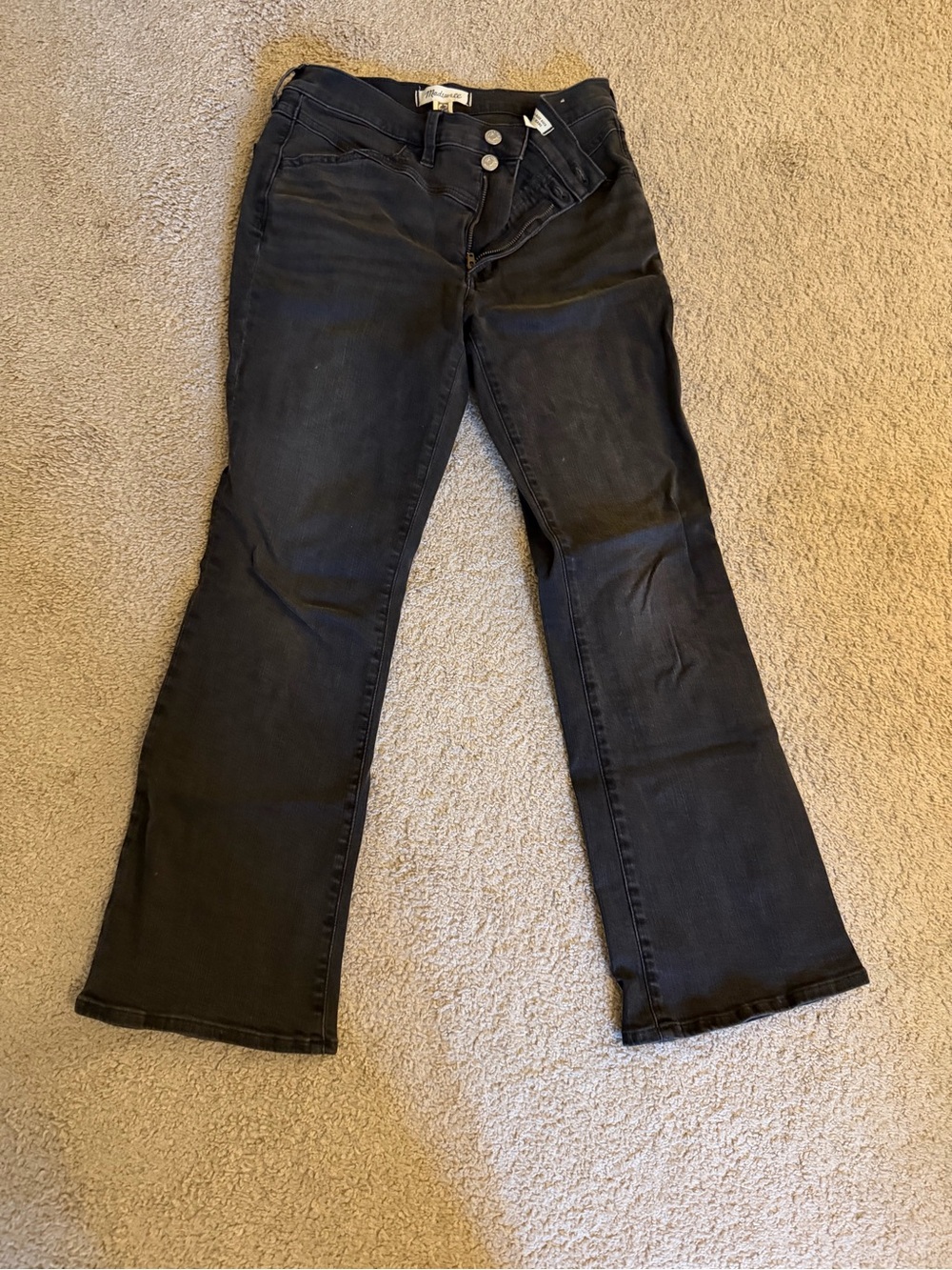 Madewell Black Flare Jeans